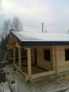 16 m3 bathhouse in the Republic of Bashkortostan